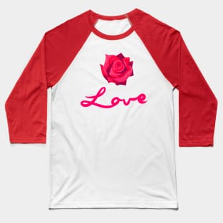 Sparkly Rose Baseball T-Shirt